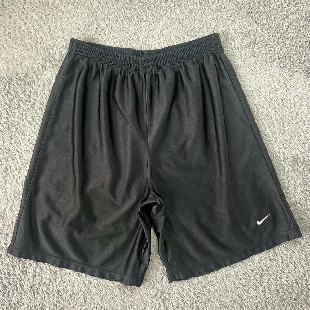 Nike Dazzle Shorts Mens‎ L Black Athletic Gym Training Silky Shimmer Athleisure